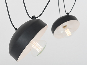 Lampa suspendată POPO FLAT 4 - negru small 4