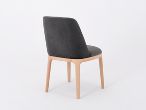 Scaun modern LULU tapițat, fag, bej gri 3 Scaun modern LULU tapițat, fag, bej gri small 3