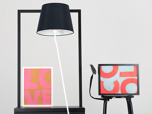 Lampa de podea SHADE FLOOR - nuanță albă, neagră small 1