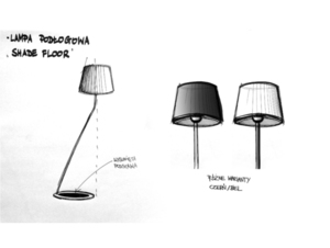 Lampa de podea SHADE FLOOR - nuanță albă, neagră small 5
