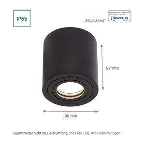 Spot pentru baie Chloe GU10 IP65 rotund alb fix small 6