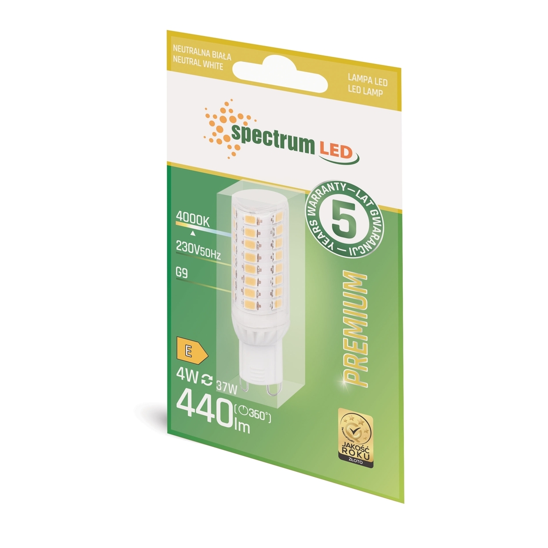 Vedere Led G9 230v 4w Nw Smd 5 ani Spectru Premium Led G9 230v 4w Nw Smd 5 ani Spectru Premium