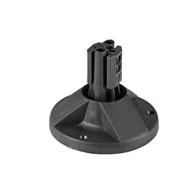 Verifica Baza de montare cu clemă neagră pentru stâlp de montare 125,140,160 mm