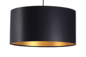 Lampa suspendată din aur negru LEXIE E27 60W latex, satin small 6