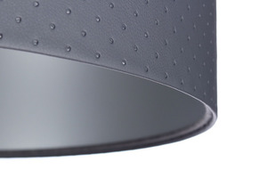 Lampă cu pandantiv din piele E27 60W cilindru grafit small 1