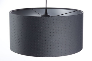 Lampă cu pandantiv din piele E27 60W cilindru grafit small 3