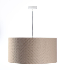 Lampa din piele bej E27 60W matlasare diamantată, argintie 2 Lampa din piele bej E27 60W matlasare diamantată, argintie small 2