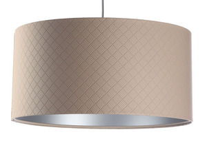 Lampa din piele bej E27 60W matlasare diamantată, argintie 6 Lampa din piele bej E27 60W matlasare diamantată, argintie small 6