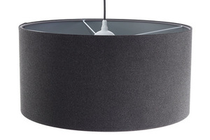 Candelabru LEATHER - abajur gri închis E27 60W small 3
