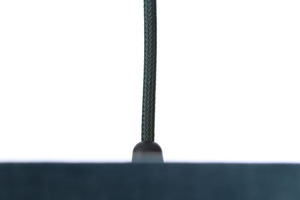 Lampa suspendată din piele, material textil din catifea, argintiu E27 60W small 5