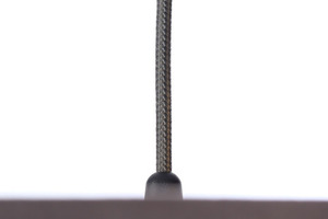 Candelabru rotund din piele 60W E27 bej închis, auriu, tapițat small 5