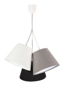 Lampa de masă triplă BUCKET E27 60W alb / gri / negru small 4