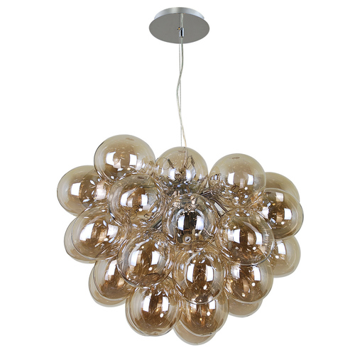Verifica Pendul Italux Bento G9 8xG9 coniac crom Ø50 cm PND-7273-S-8-CGN