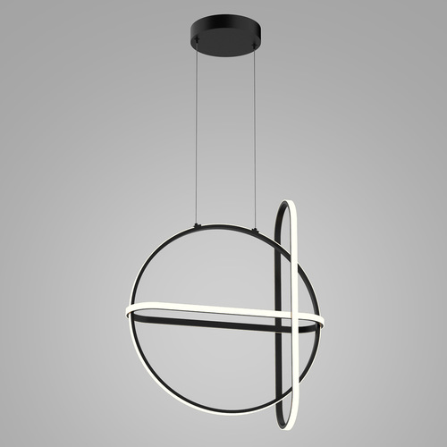 Verifica Pendant LED Italux Cerrila negru mat 52 cm PND-29772750-3A-BK