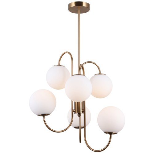 Verifica Pendul alamă miere Italux GELA PND-5500-6-HBR 6×G9 max. 5 W