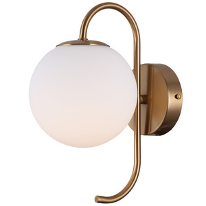 Aplica de perete Italux Gela LED alb alamă 29,5 cm WL-5500-1-HBR small 1