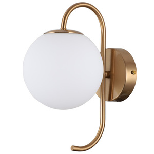 Aplica de perete Italux Gela LED alb alamă 29,5 cm WL-5500-1-HBR small 0