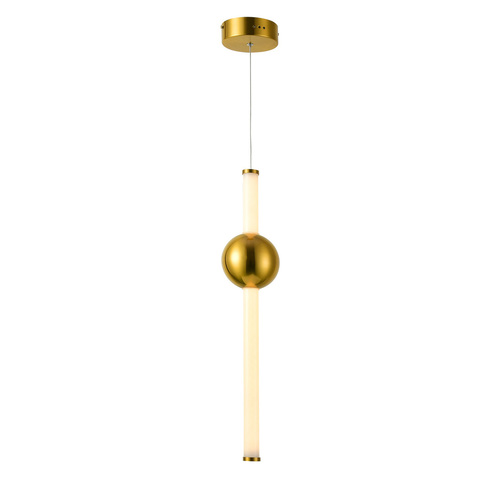 Verifica Pendul LED Italux Halling alb alamă 12 cm 13,3W PND-16357-CA-1