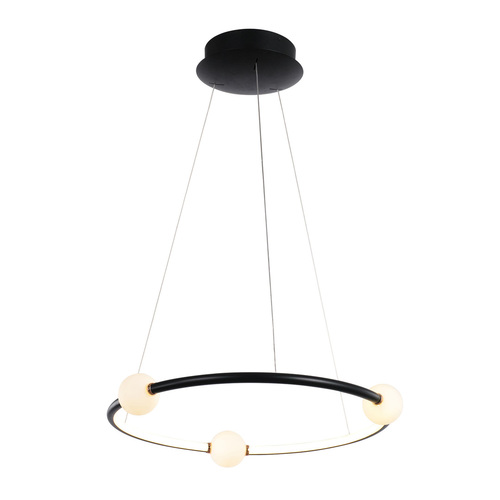 Verifica Lampă suspendată LED Italux Lozanna neagră 64 cm PND-20112035-1A-BL
