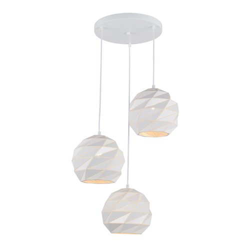 Verifica Pendul Italux alb E27 3 becuri oțel PND-2424-3S-WH