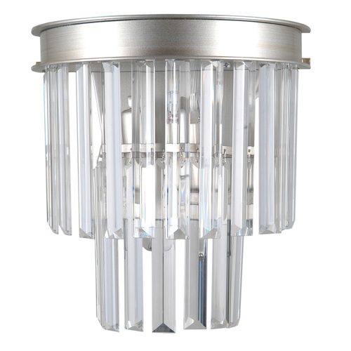 Verifica Aplica de perete Italux Verdes Argintie Cristal E14 2 Becuri WL-44372-2A-SLVR-BRW