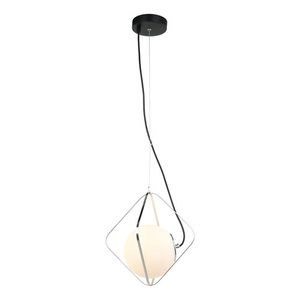 Lampă suspendată Italux Canto alb crom E27 1x40W PEN-5696-1-BKCR small 1