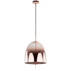 Lampa suspendata Italux Alan cupru sticla 3xE14 D33 cm MD-OYD-10310B-SP3 COPPER small 2