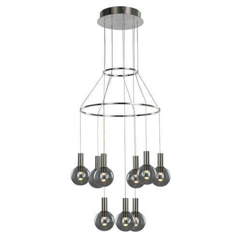 Verifica Lampă suspendată LED Italux Aria argintie 40 cm MD17012002-9A
