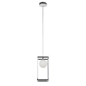 Pendul Italux Daisy, sticlă crom, LED dimabil, 28 cm, MD-BR4367-D1 CH small 4