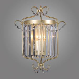Lampă de perete Italux aur cristal E14 38 cm WL-33057-1-CH.G small 1