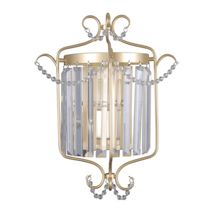 Lampă de perete Italux aur cristal E14 38 cm WL-33057-1-CH.G small 0