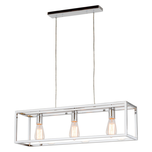 Verifica Lustră suspendată Italux Sigalo 3xE27 crom metal MD-BR4367-D3 CH
