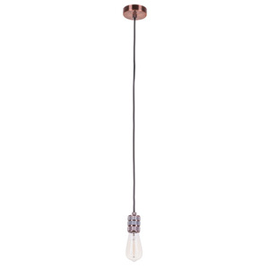 Lampă suspendată Italux Millenia roșie E27 aluminiu DS-M-010-03 RED COPPER small 1