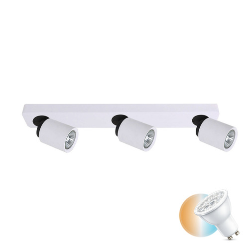 Verifica Spoturi Italux Lucien alb sablat GU10 3x, 54 cm, SKU FH31313A11
