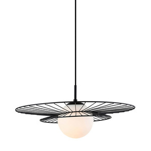 Lampă suspendată Italux Alison E27 neagră 15 cm MDM-4001/1 BK small 0