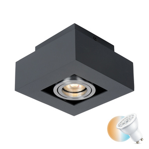 Lampă de suprafață Italux Casemiro GU10 negru aluminiu IT8002S1-BK/AL small 0