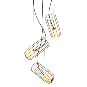 Pendul Italux Coco G9 3 becuri auriu sticlă MDM-3941/3 GD small 0