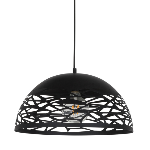 Verifica Lampă suspendată Italux Armand neagră E27 metal, 40 cm, MDM-3025/1L BK