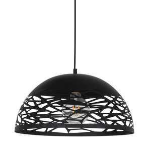 Lampă suspendată Italux Armand neagră E27 metal, 40 cm, MDM-3025/1L BK small 0