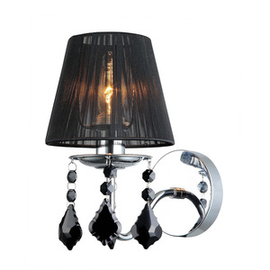 Aplica perete Italux Cornelia E14 crom negru cristal MBM-2572/1 BK