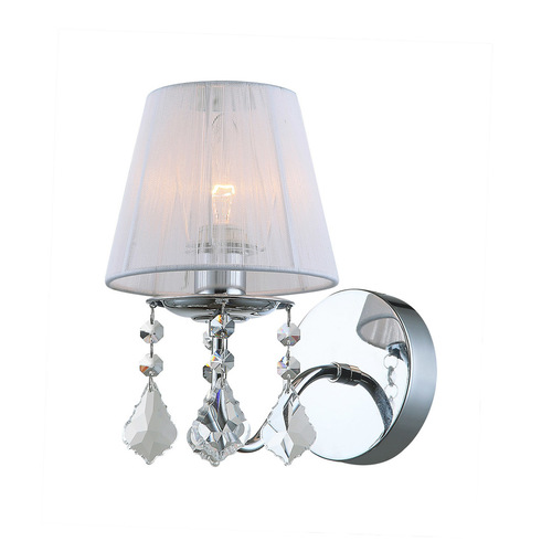 Verifica Lampă de perete Italux Cornelia alb crom cristal E14 MBM-2572/1 W