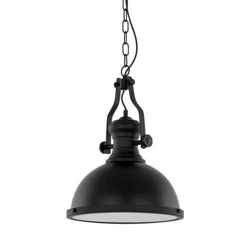 Verifica Lampă suspendată Italux Maeva neagră metal și sticlă E27 MDM-2569/1