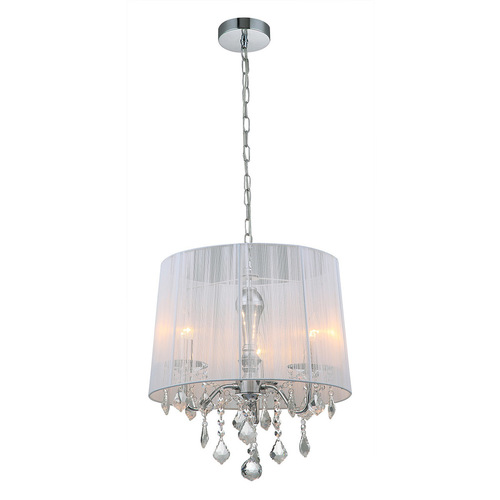 Verifica Lampă suspendată Italux Cornelia 3xE14 crom albă MDM-2572/3 W
