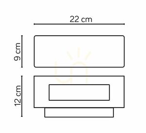 Aplică de perete exterior SU-MA ZEN gri închis IP54 18W ZN-K100 small 3